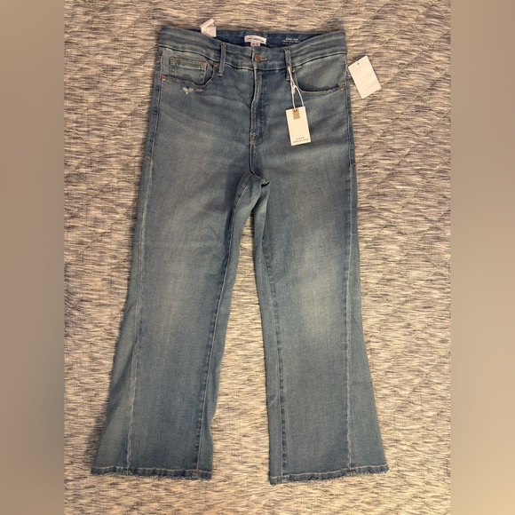 Good American Good Legs Cropped Mini Bootcut Jeans Sz 12/31 NWT | Bootcut Jeans- - Picture 4 of 11